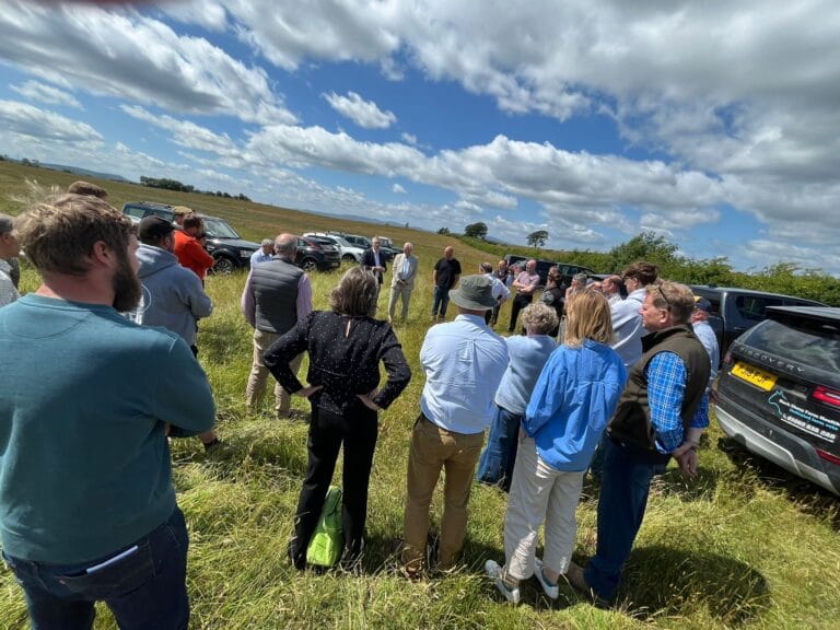 Meeting with local farmers